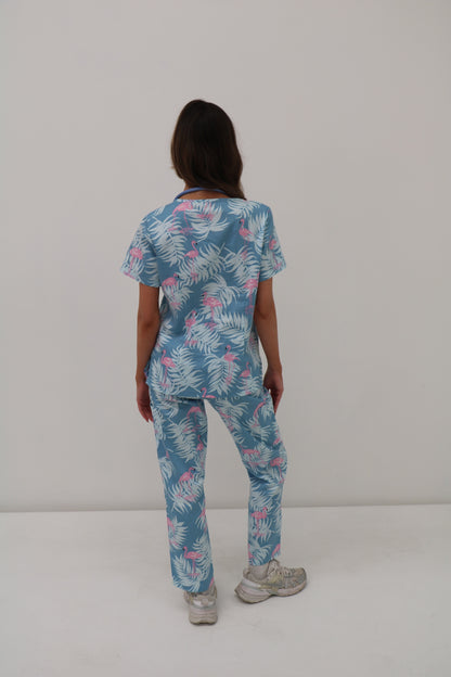 Flamingo Scrub Set