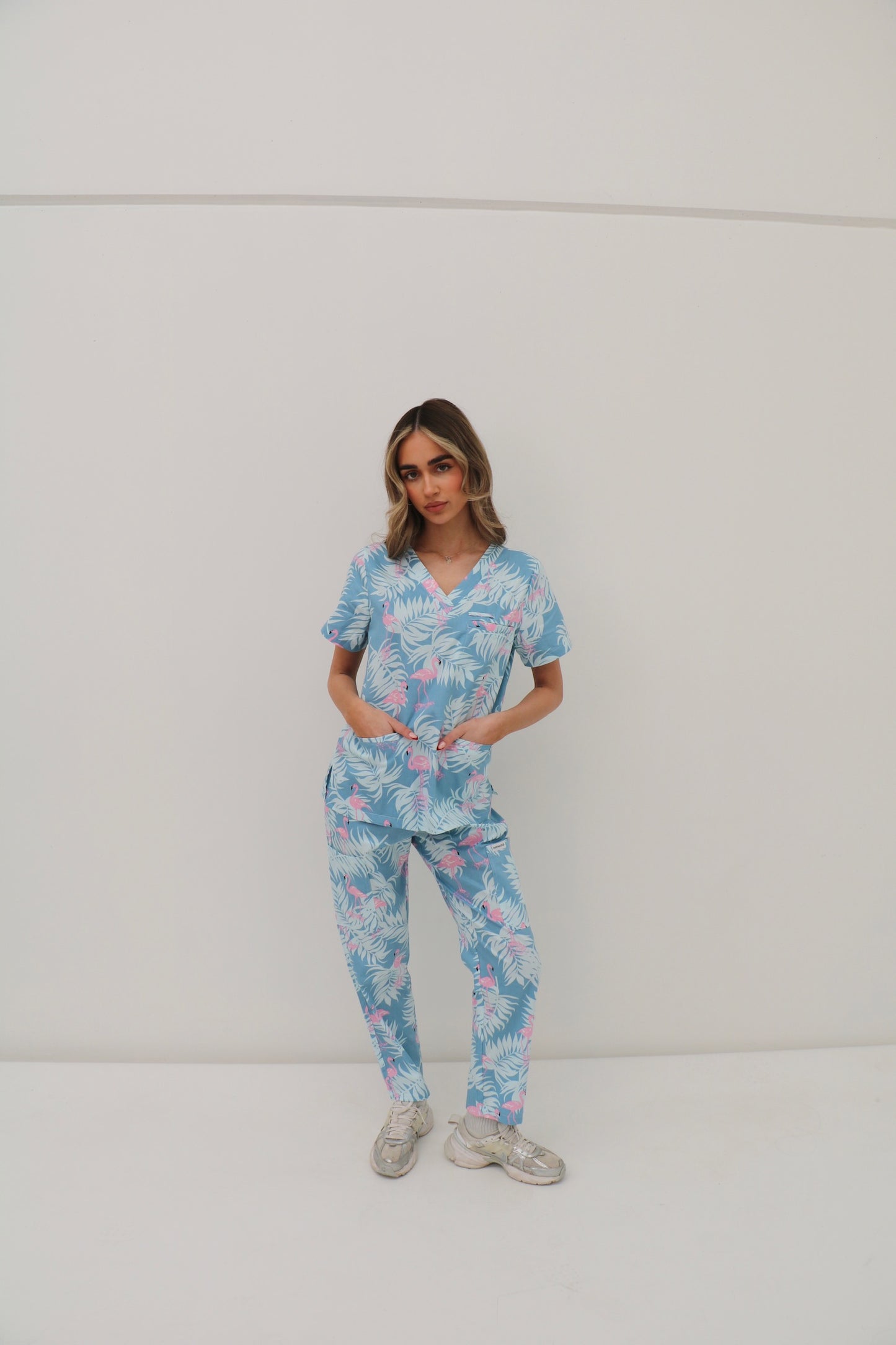 Flamingo Scrub Set