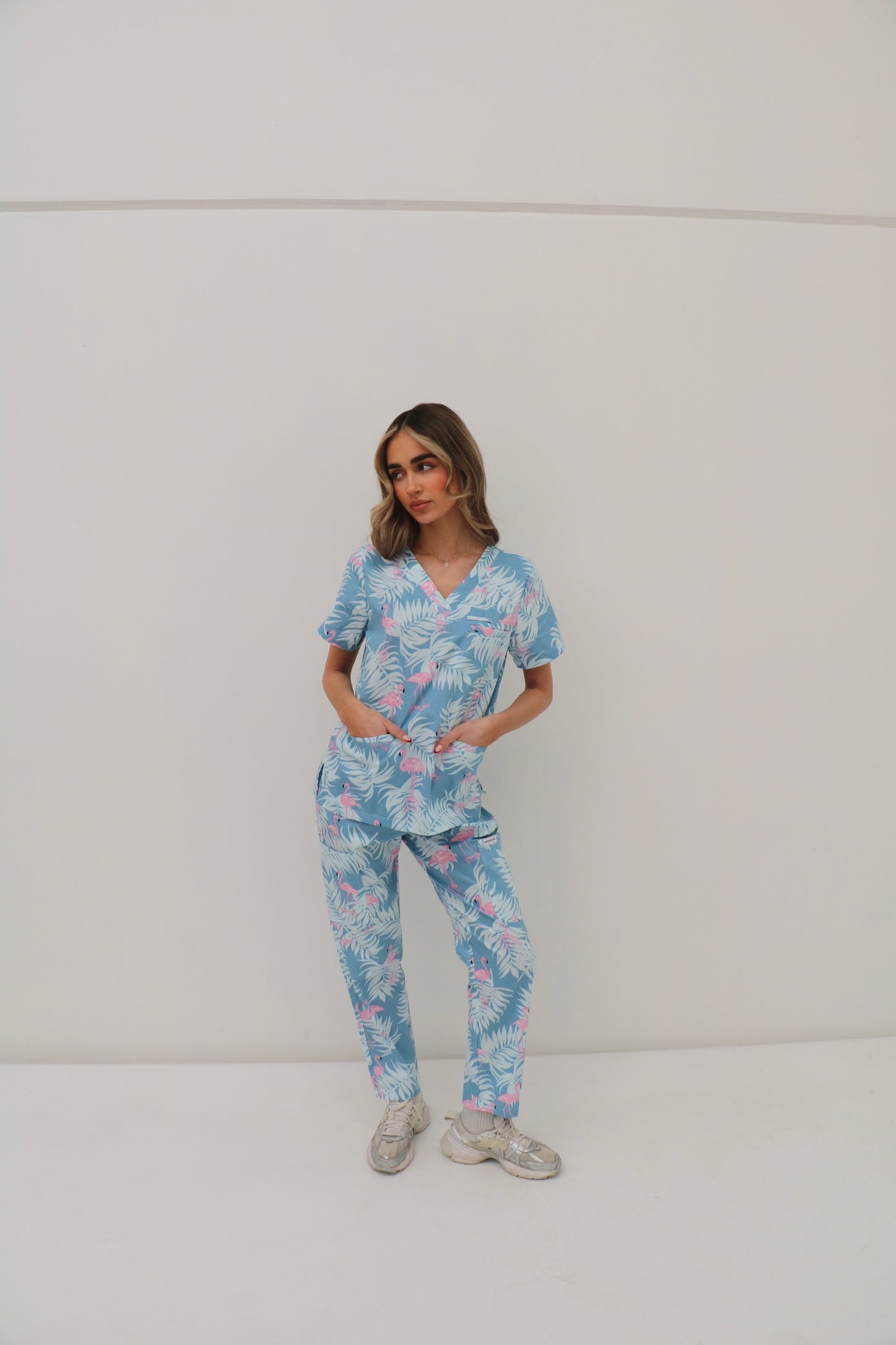 Flamingo Scrub Set