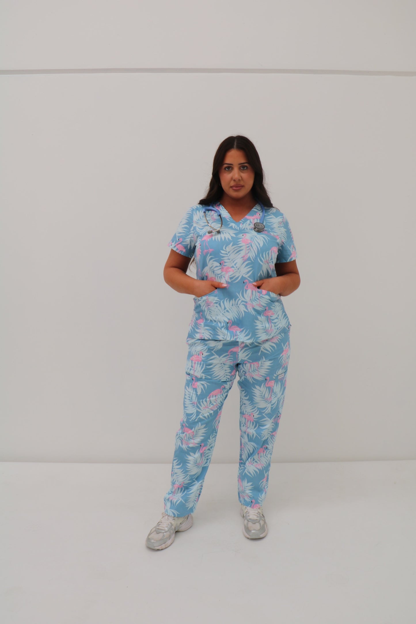 Flamingo Scrub Set