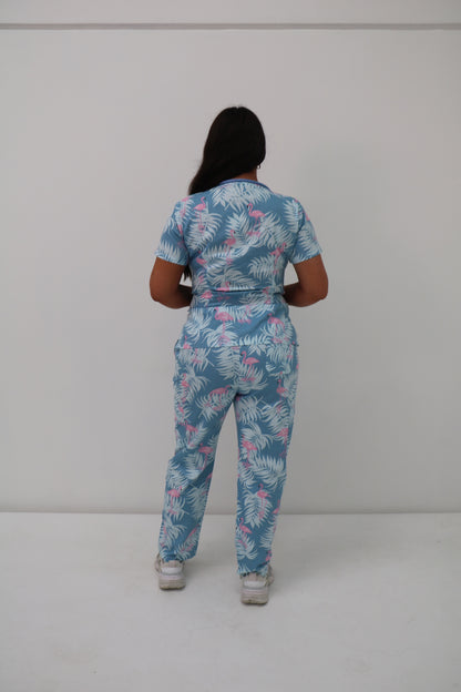 Flamingo Scrub Set